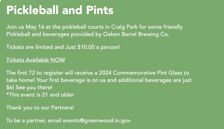 Pickleball and Pints